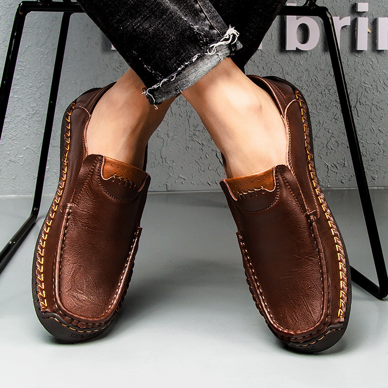 Leather Soft Sole Leather Shoes Business Men's Shoes Peas Shoes - Image 2